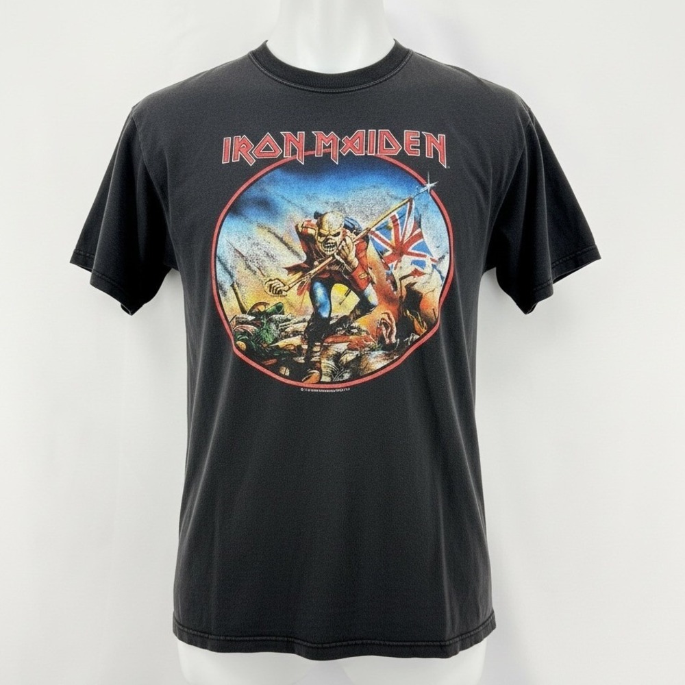 Iron Maiden T-Shirt Mens XL Black Cotton 1999 Ed-Hunter US Onslaught Tour Tee